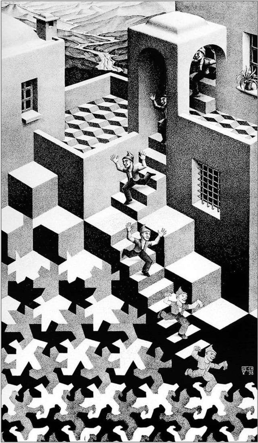 m-c-escher-cycle-1938-lithograph-mc-escher-foundation